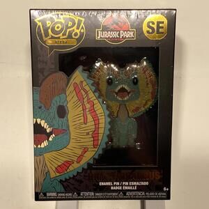 Funko POP Pin Dilophosaurus Jurassic Park Enamel PIN Backpack Bling Huge